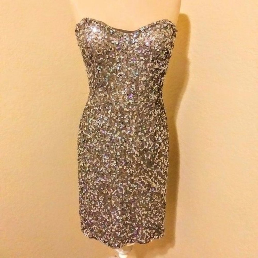 Vintage y2k Camille La Vie sequin Marilyn Monroe sweetheart party  pinup dress